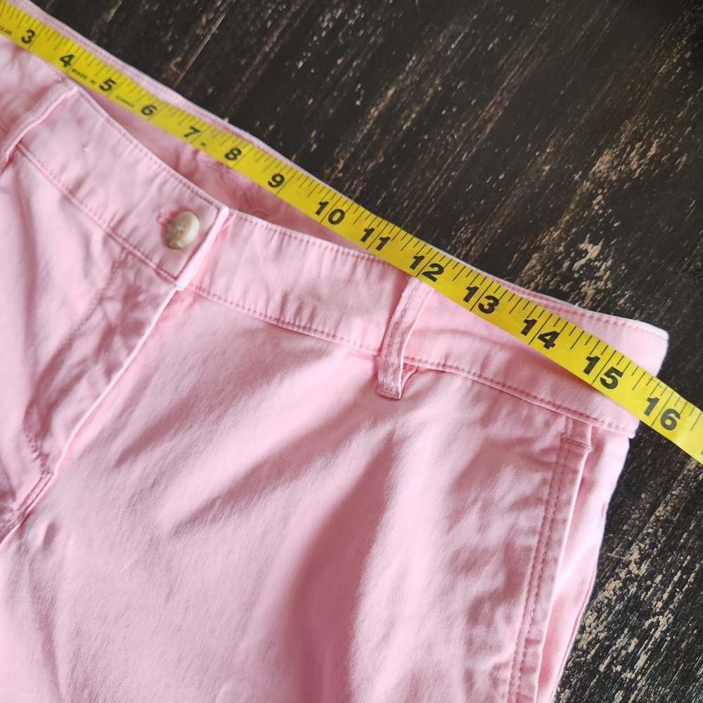 Tommy Bahama Ankle Casual Pants Womens 10 Pink Stretchy Beach Mid Rise 32x28 - Picture 7 of 13
